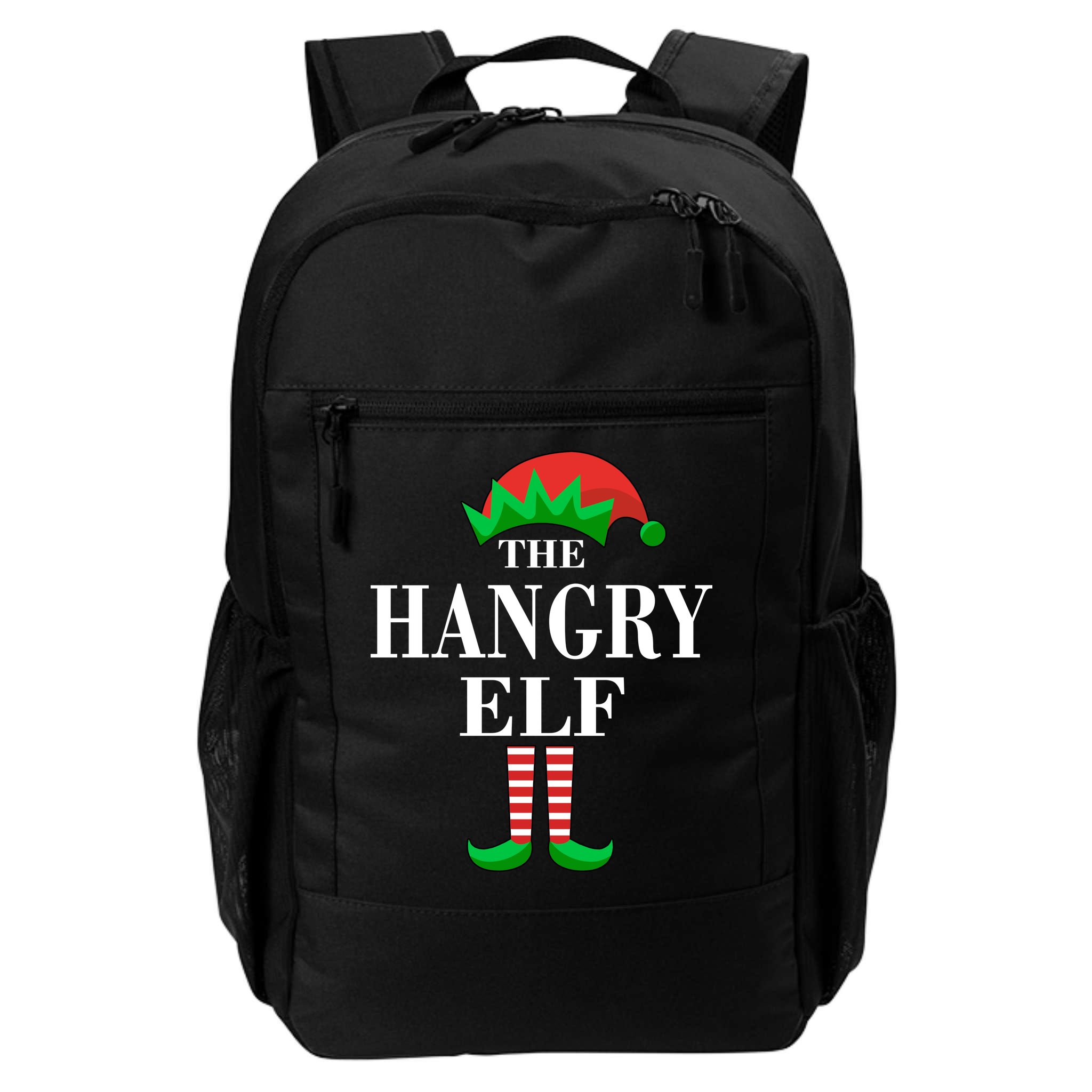 The Hangry Elf Funny Family Matching Christmas Backpack