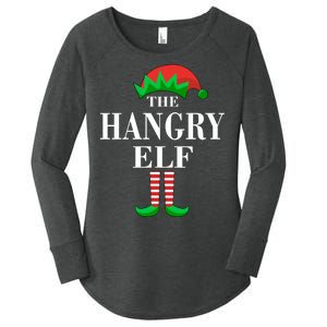 The Hangry Elf Funny Family Matching Christmas Women's Perfect Tri Tunic Long Sleeve Shirt