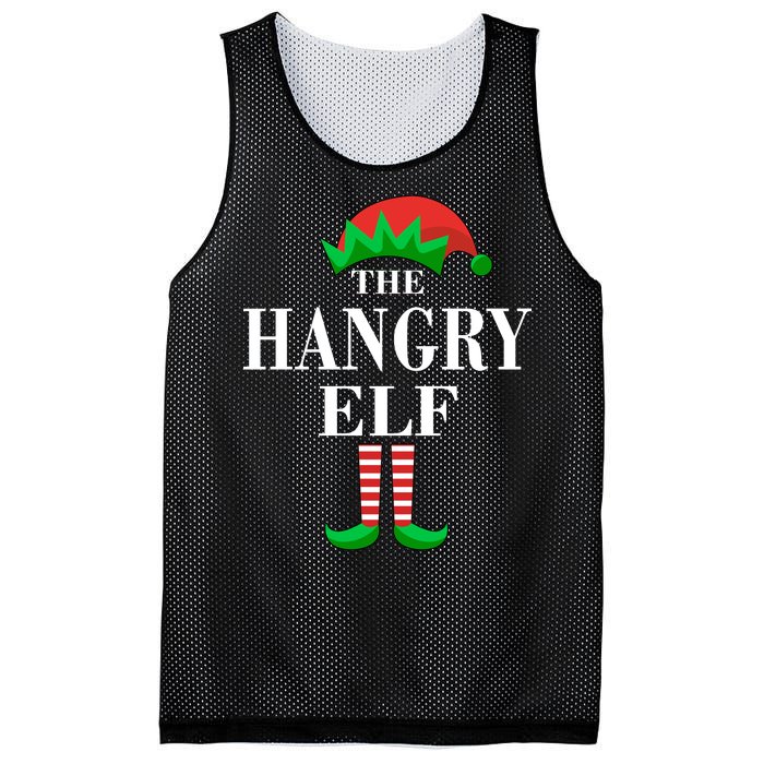 The Hangry Elf Funny Family Matching Christmas Mesh Reversible Basketball Jersey Tank