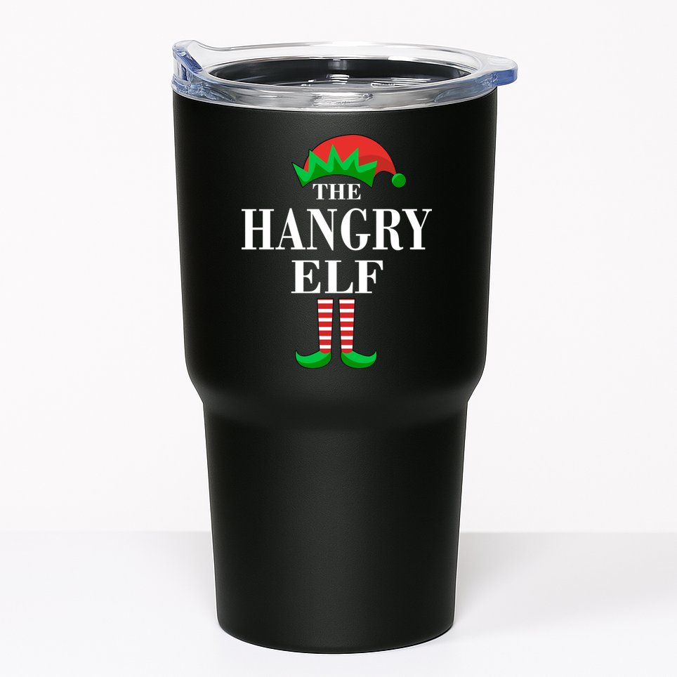 The Hangry Elf Funny Family Matching Christmas Tumbler