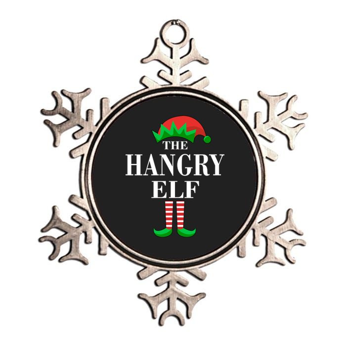 The Hangry Elf Funny Family Matching Christmas Metallic Star Ornament