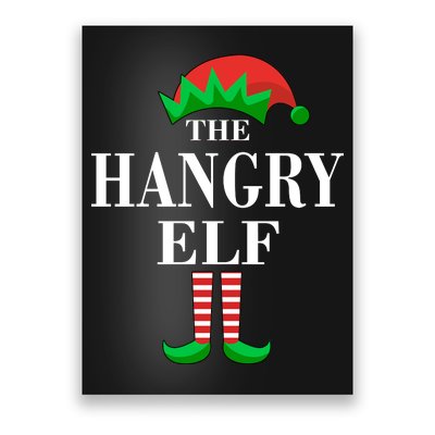 The Hangry Elf Funny Family Matching Christmas Poster