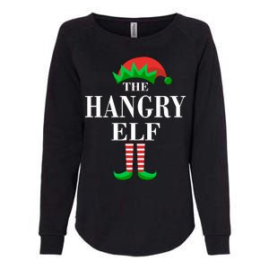 The Hangry Elf Funny Family Matching Christmas Womens California Wash Sweatshirt