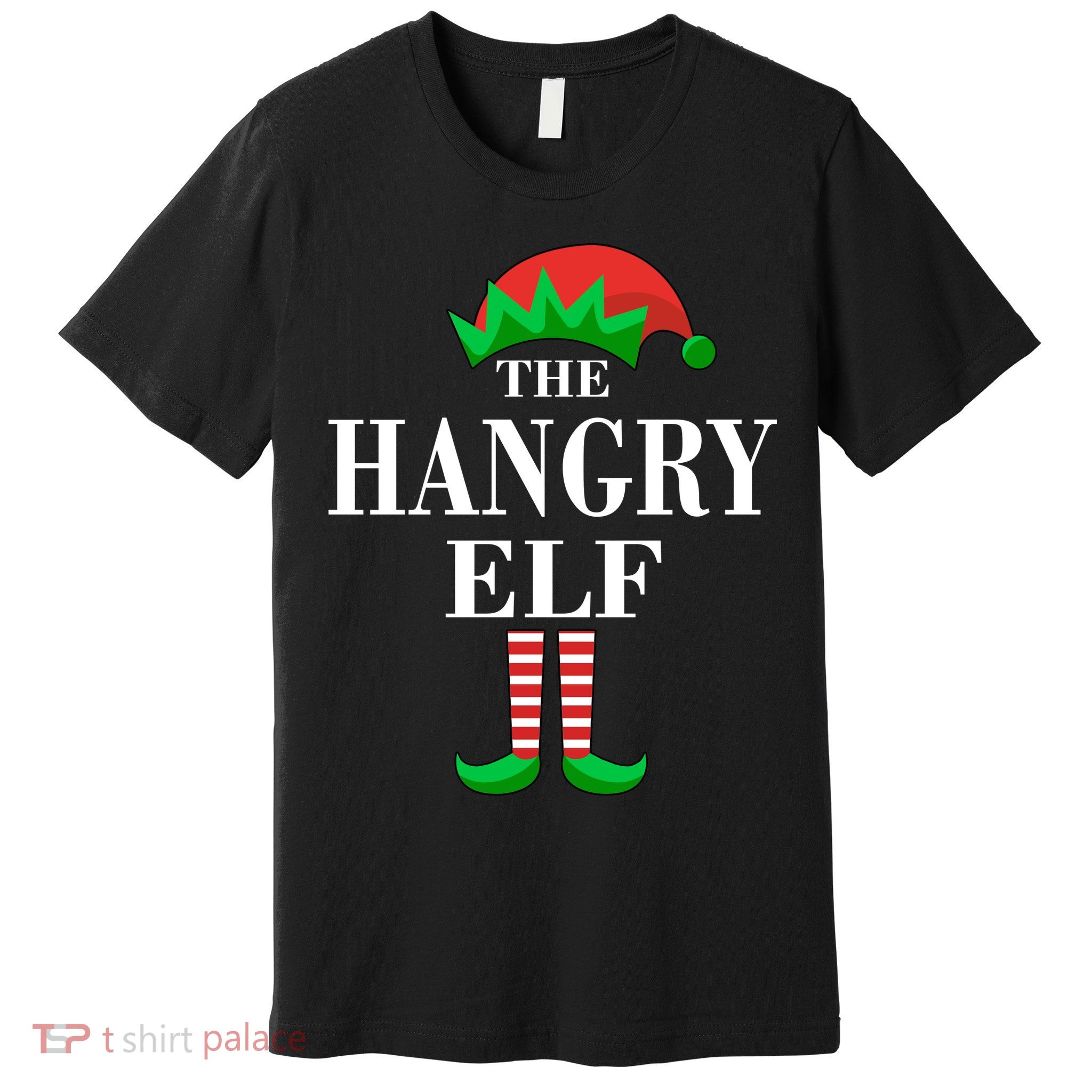 The Hangry Elf Funny Family Matching Christmas Premium T-Shirt