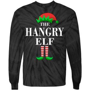 The Hangry Elf Funny Family Matching Christmas Tie-Dye Long Sleeve Shirt