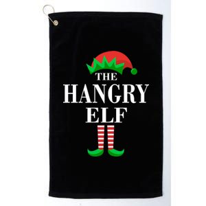 The Hangry Elf Funny Family Matching Christmas Platinum Collection Golf Towel