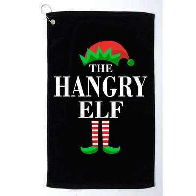 The Hangry Elf Funny Family Matching Christmas Golf Towel