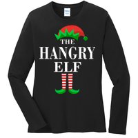 The Hangry Elf Funny Family Matching Christmas Ladies Long Sleeve Shirt