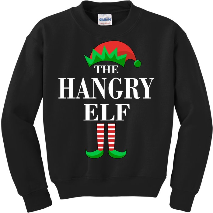 The Hangry Elf Funny Family Matching Christmas Kids Sweatshirt