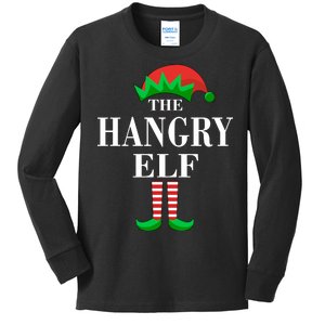 The Hangry Elf Funny Family Matching Christmas Kids Long Sleeve Shirt