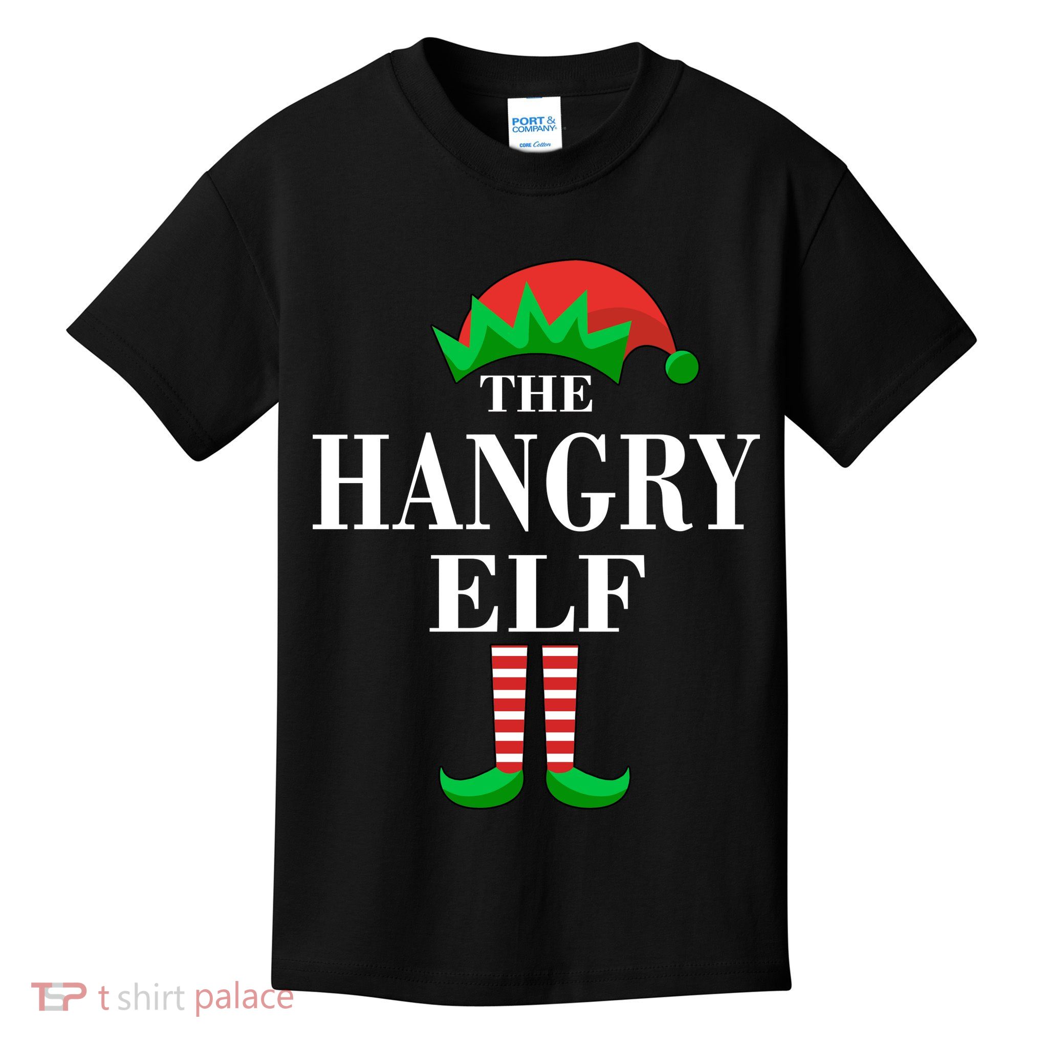 The Hangry Elf Funny Family Matching Christmas Kids T-Shirt