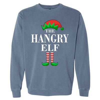 The Hangry Elf Funny Family Matching Christmas Garment-Dyed Sweatshirt