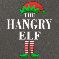 The Hangry Elf Funny Family Matching Christmas Cotton Canvas Backpack