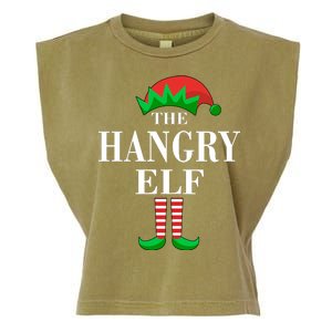 The Hangry Elf Funny Family Matching Christmas Garment-Dyed Women's Muscle Tee