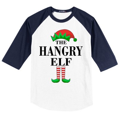 The Hangry Elf Funny Family Matching Christmas Baseball Sleeve Shirt