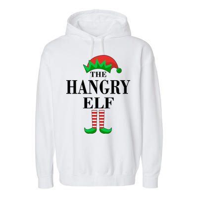 The Hangry Elf Funny Family Matching Christmas Garment-Dyed Fleece Hoodie