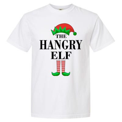 The Hangry Elf Funny Family Matching Christmas Garment-Dyed Heavyweight T-Shirt