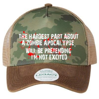 The Hardest Part About The Zombie Apocalypse Legacy Tie Dye Trucker Hat