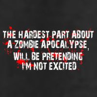 The Hardest Part About The Zombie Apocalypse 7 Panel Mesh Trucker Snapback Hat