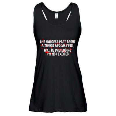 The Hardest Part About The Zombie Apocalypse Ladies Essential Flowy Tank