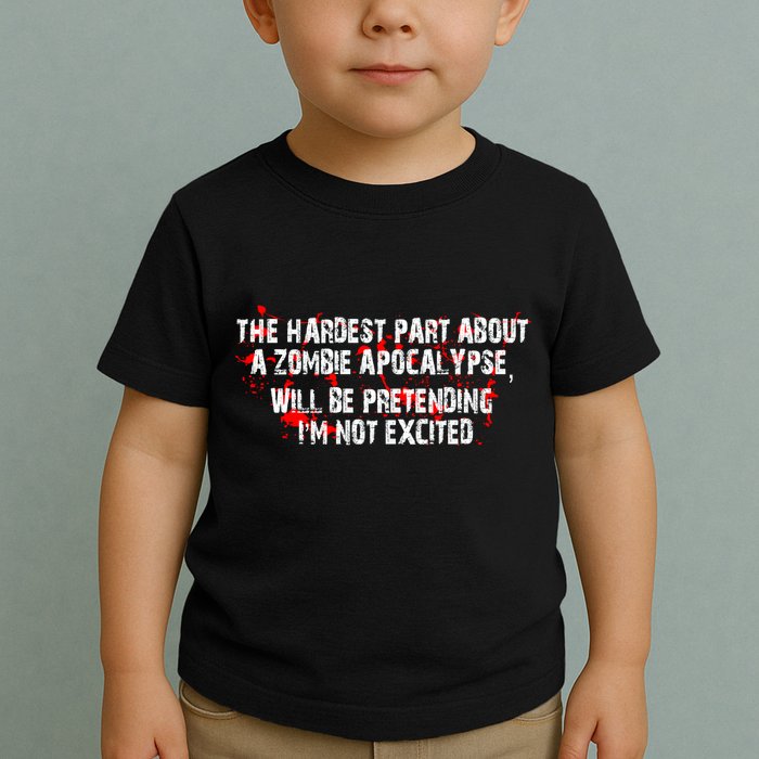 The Hardest Part About The Zombie Apocalypse Toddler T-Shirt