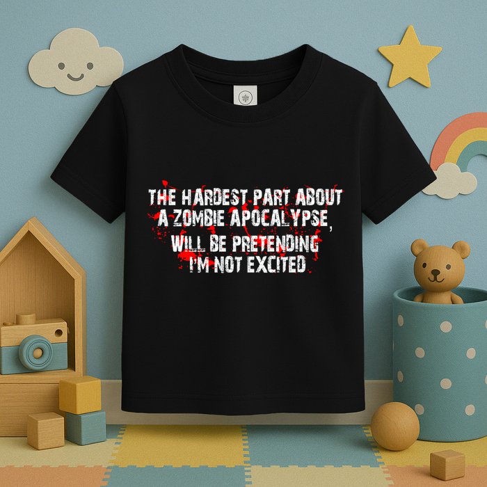 The Hardest Part About The Zombie Apocalypse Toddler T-Shirt