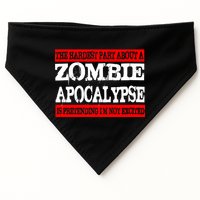 The Hardest Part About The Zombie Apocalypse Is Pretending I'm Not Excited USA-Made Doggie Bandana