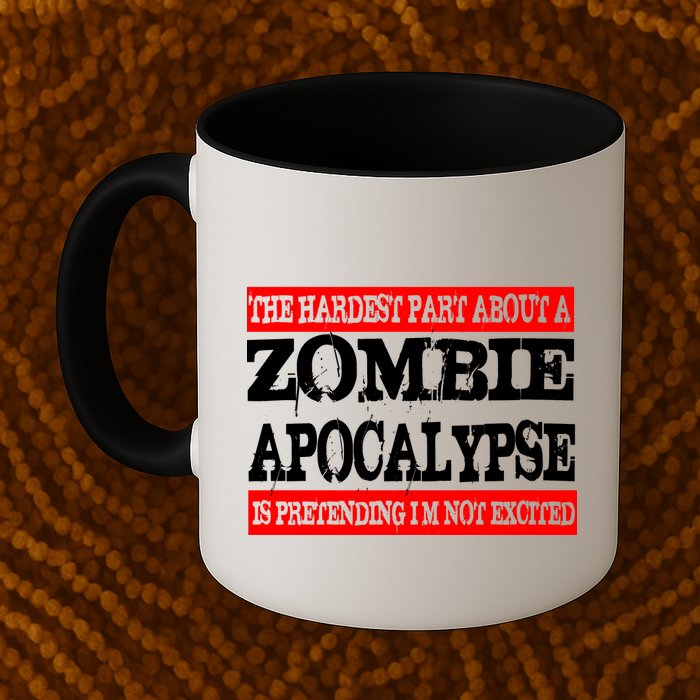 The Hardest Part About The Zombie Apocalypse Is Pretending I'm Not Excited Mug