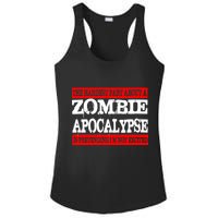 The Hardest Part About The Zombie Apocalypse Is Pretending I'm Not Excited Ladies PosiCharge Competitor Racerback Tank