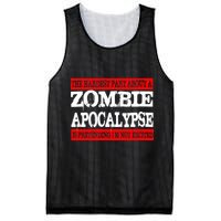 The Hardest Part About The Zombie Apocalypse Is Pretending I'm Not Excited Mesh Reversible Basketball Jersey Tank