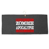 The Hardest Part About The Zombie Apocalypse Is Pretending I'm Not Excited Large Microfiber Waffle Golf Towel