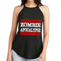 The Hardest Part About The Zombie Apocalypse Is Pretending I'm Not Excited Women's Perfect Tri Rocker Tank