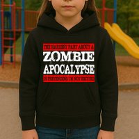 The Hardest Part About The Zombie Apocalypse Is Pretending I'm Not Excited Kids Hoodie