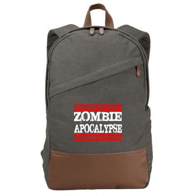 The Hardest Part About The Zombie Apocalypse Is Pretending I'm Not Excited Cotton Canvas Backpack