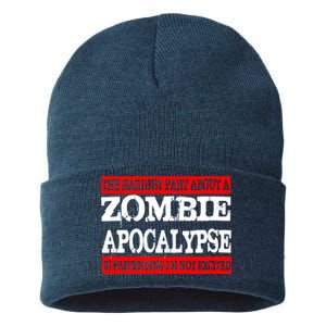 The Hardest Part About The Zombie Apocalypse Is Pretending I'm Not Excited Sustainable Knit Beanie