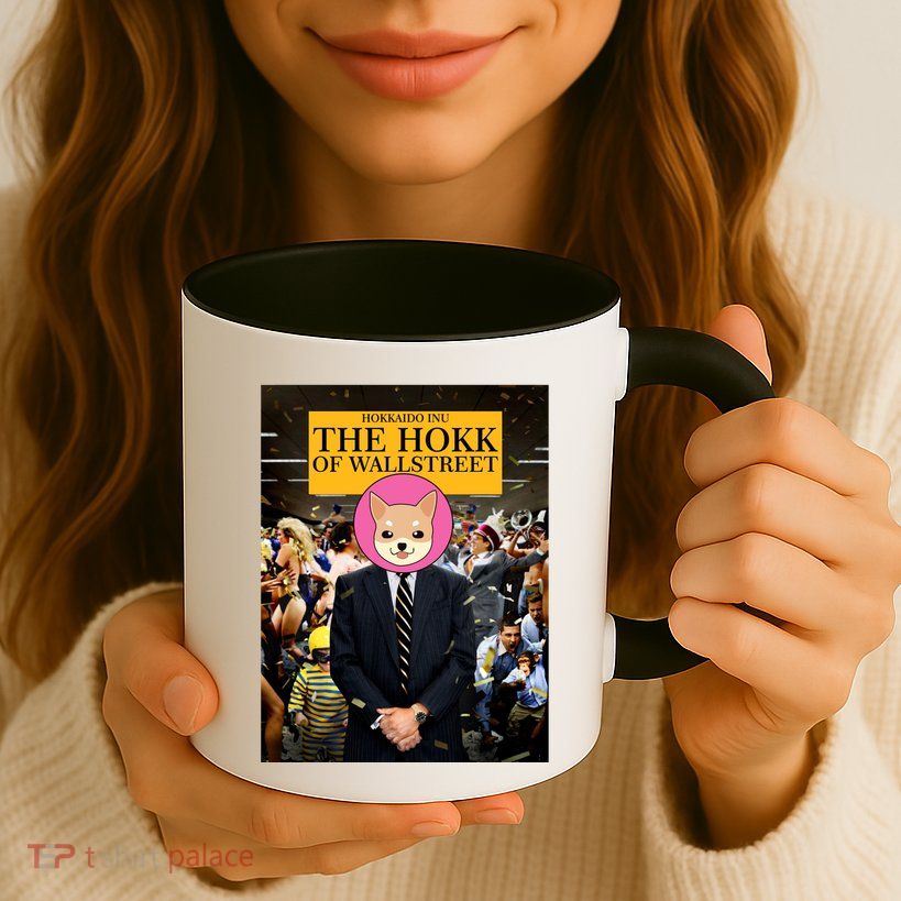 The Hokk of Wallstreet Hokkaido Inu Coin Crypto Currency Mug