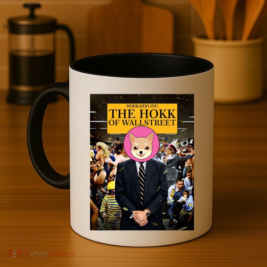 The Hokk of Wallstreet Hokkaido Inu Coin Crypto Currency Mug