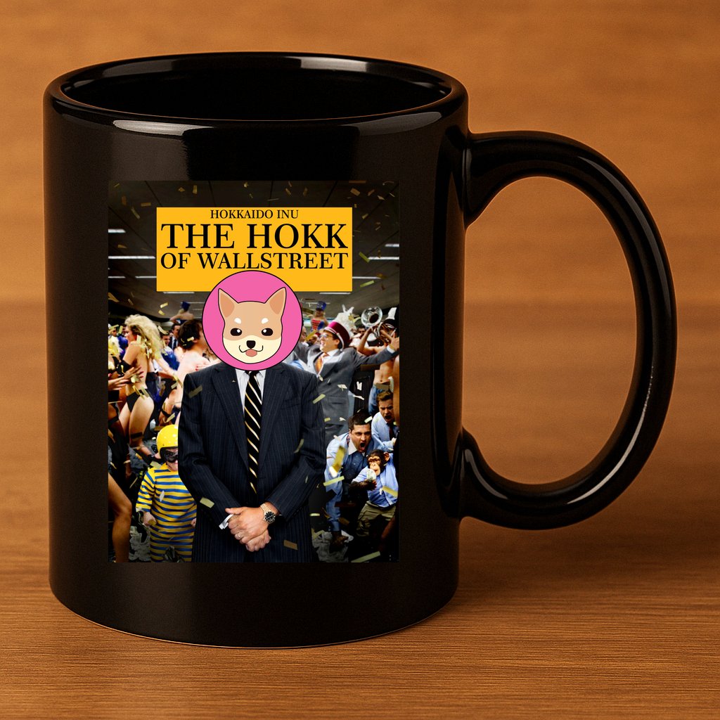The Hokk of Wallstreet Hokkaido Inu Coin Crypto Currency 11oz C Handle Ceramic Mug