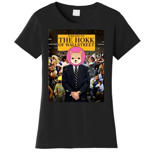 The Hokk of Wallstreet Hokkaido Inu Coin Crypto Currency Women's T-Shirt