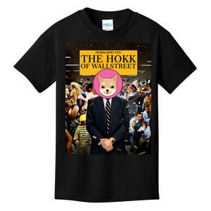 The Hokk of Wallstreet Hokkaido Inu Coin Crypto Currency Kids T-Shirt