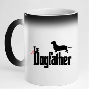 The Hot Dog DogFather 11oz Black Color Changing Mug