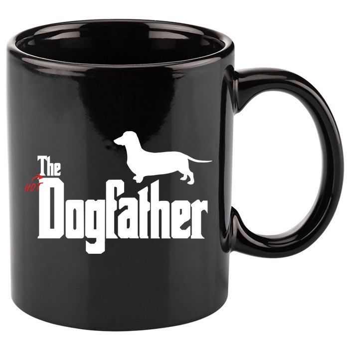 The Hot Dog DogFather 11oz C Handle Ceramic Mug
