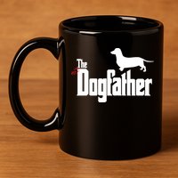 The Hot Dog DogFather 11oz C Handle Ceramic Mug