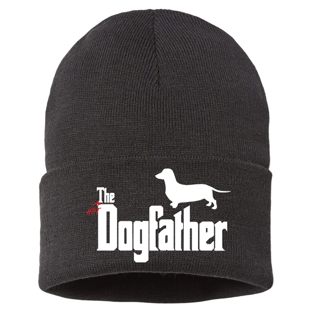 The Hot Dog DogFather Sustainable Knit Beanie