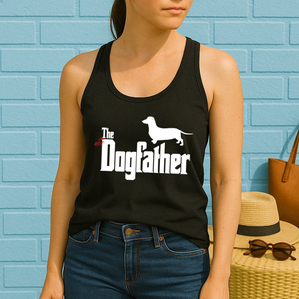 The Hot Dog DogFather Womens Tank Top