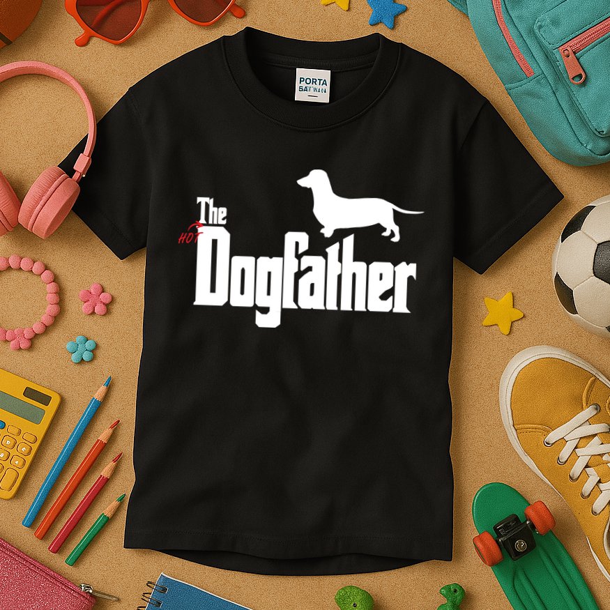 The Hot Dog DogFather Kids T-Shirt
