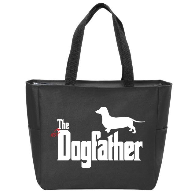 The Hot Dog DogFather Zip Tote Bag