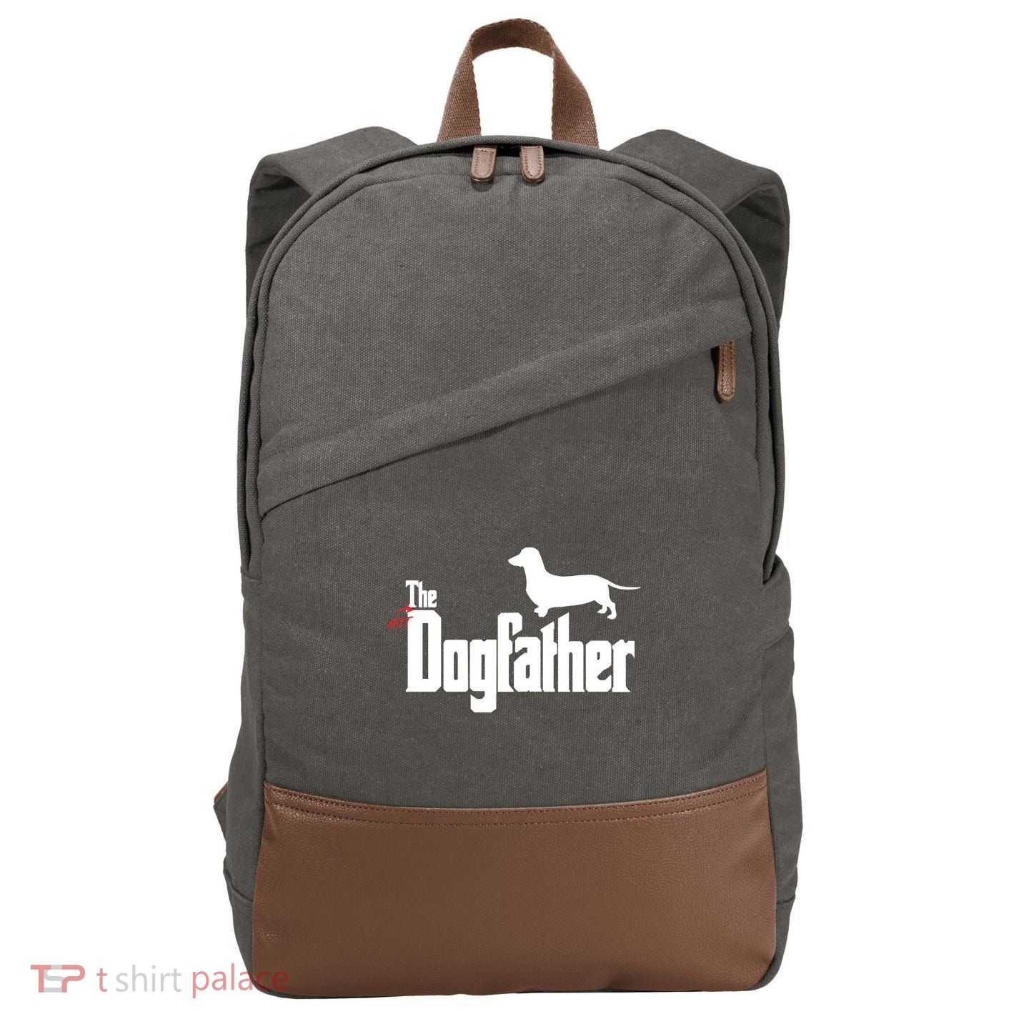 The Hot Dog DogFather Cotton Canvas Backpack