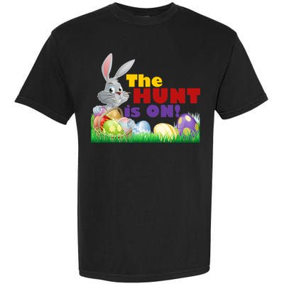The Hunt is On! Easter Rabbit Egg Hunt Garment-Dyed Heavyweight T-Shirt