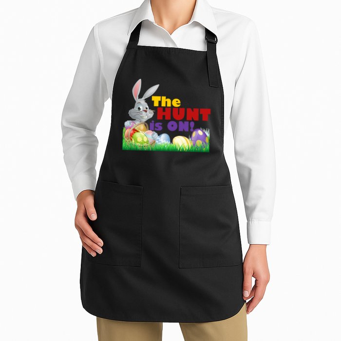 The Hunt is On! Easter Rabbit Egg Hunt Apron